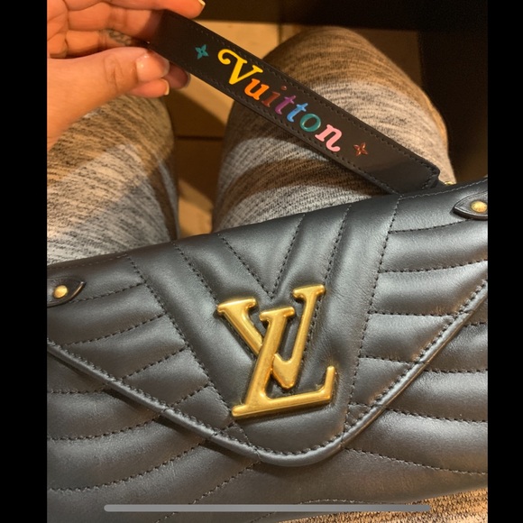 Louis Vuitton Black Multicolor Leather New Wave Dragonne Key